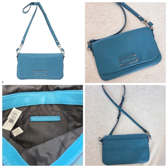 Marc Jacobs Too Hot To Handle Flap Percy Leather Crossbody Bag Purse - Picture 1 of 16